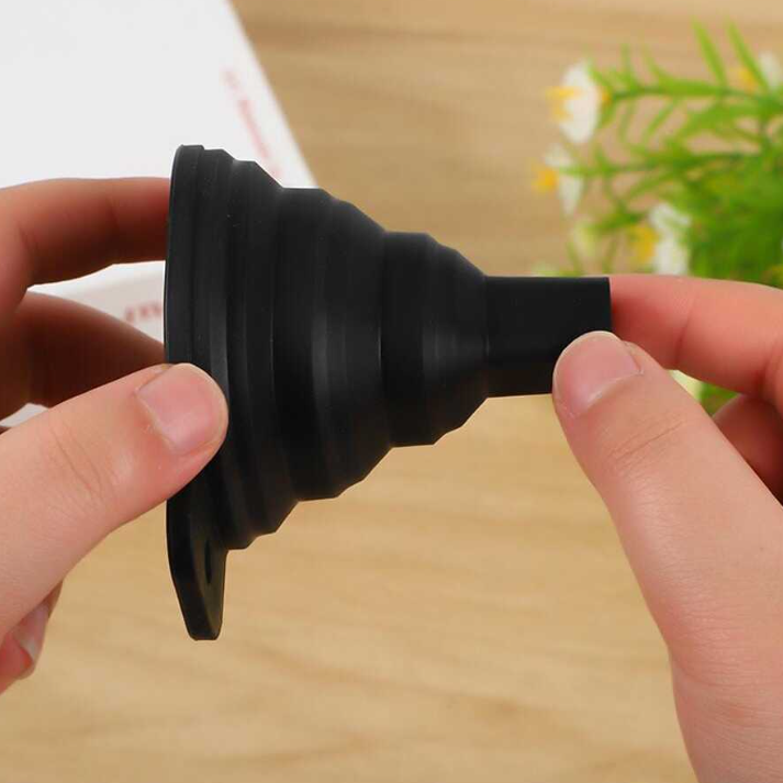 Foldable Silicone Funnel - Compact, Durable, and Easy to Use for Kitchen Tasks
