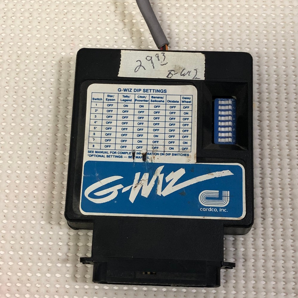 Commodore 64 128: G-Wiz Printer Interface with Graphics Supra / Cardco Untested