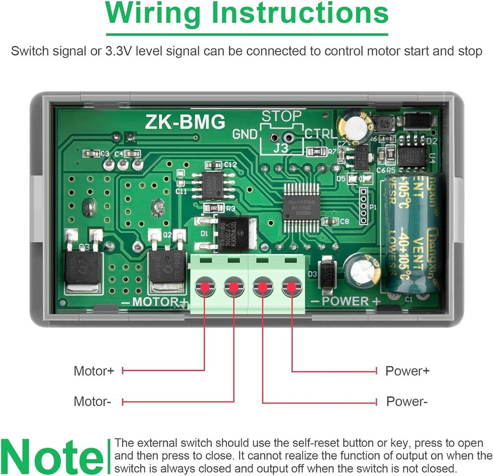 2Pack 500W 12A PWM DC Motor Speed Governor Controller Switch BMG Digital Display