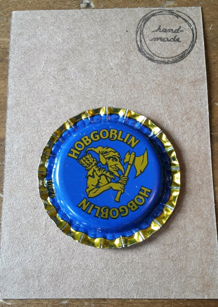 BOTTLE CAP FRIDGE MAGNET HOBGOBLIN BLUE