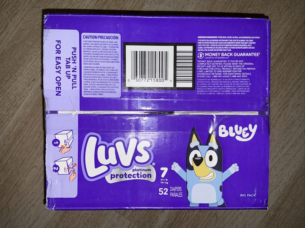 Luvs Diapers Size 7 Ct 52