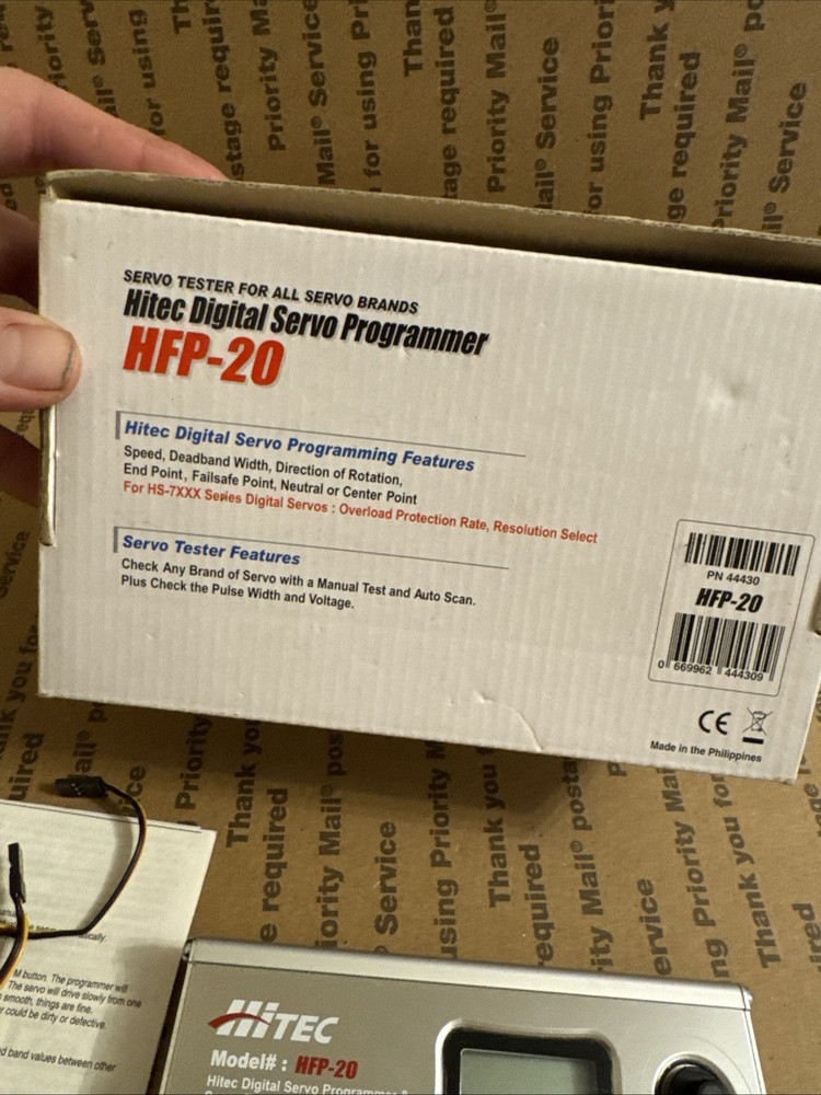 Untested Hitec Digital Servo Programmer HFP-20 in Original Box (Please Read)