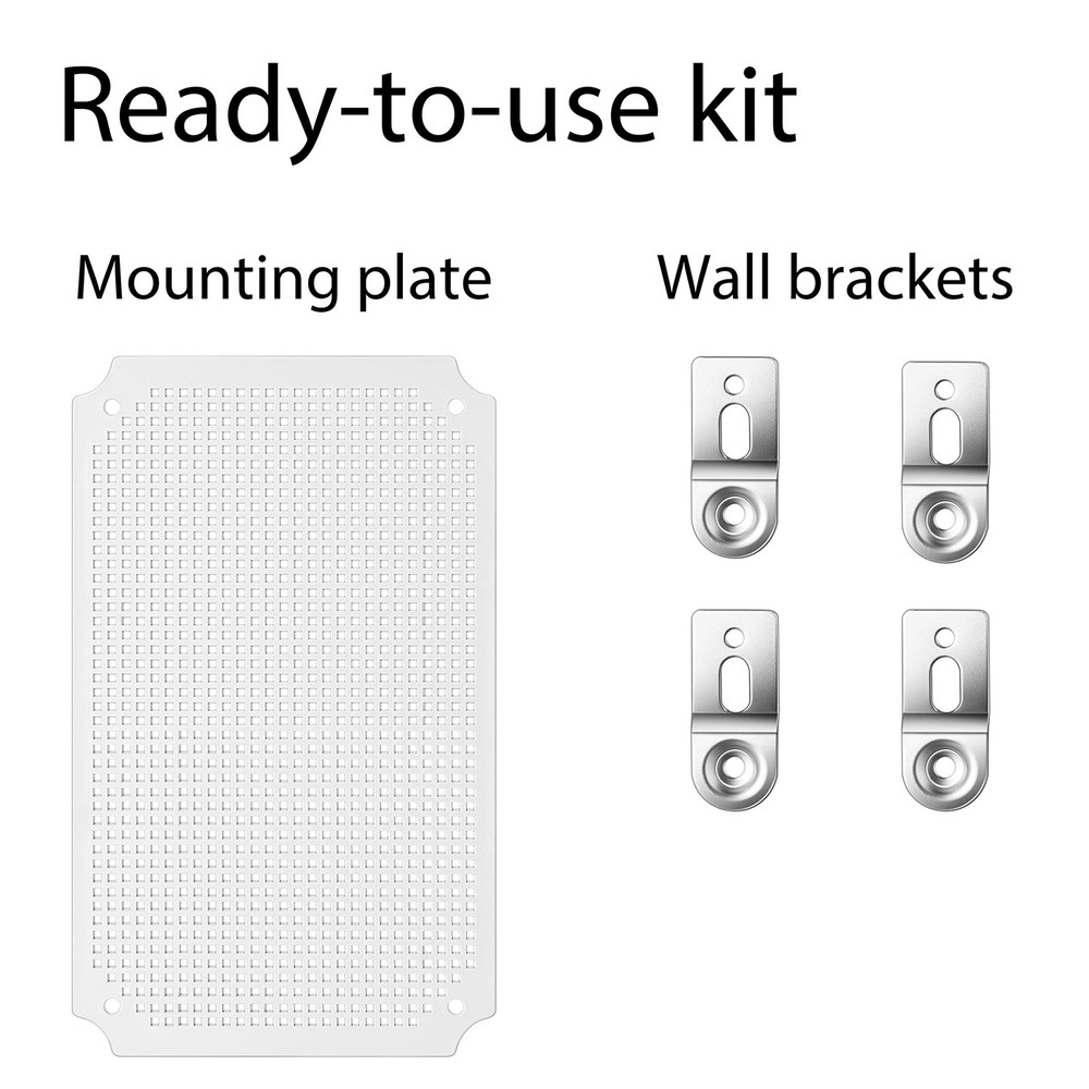 Junction Box, IP67 Waterproof Plastic Enclosure for Electrical Project, Hinge...