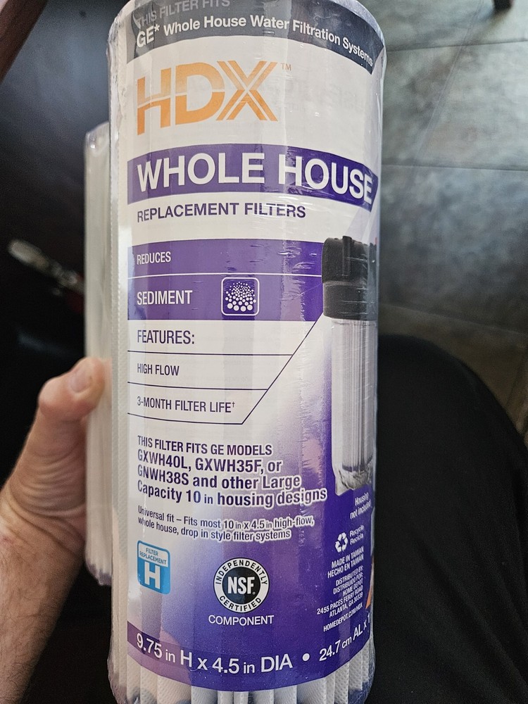 HDX 1010173917 Whole House Replacement Filters 9.75in H X 4.5in DIA 2-pack.