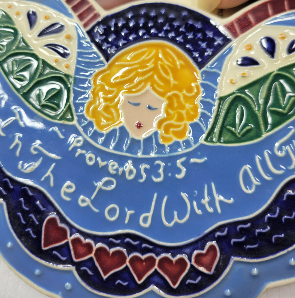 J. Duban Designs Proverbs 3:5 Hand-Crafted Decorative Hanging Tile