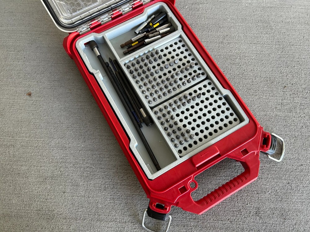 Impact Driver Bit Organizer Insert for Milwaukee Packout (insert Only)