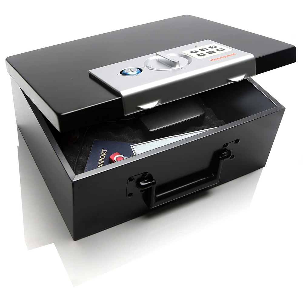 - Hideable Small Safe Box - Fire Resistant Document Safety Box for Home - Ste...