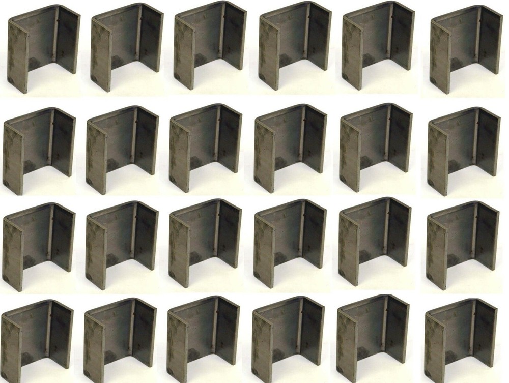 24 Pack – 2×4 Weld-On Trailer Stake Pockets – Heavy-Duty 7-Gauge Steel Bed Holde