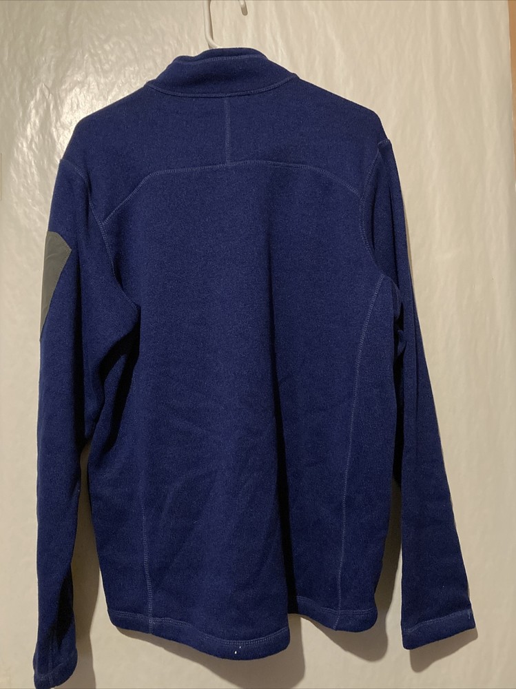 Eddie Bauer Mens Half Zip Pullover Size XL Navy Blue