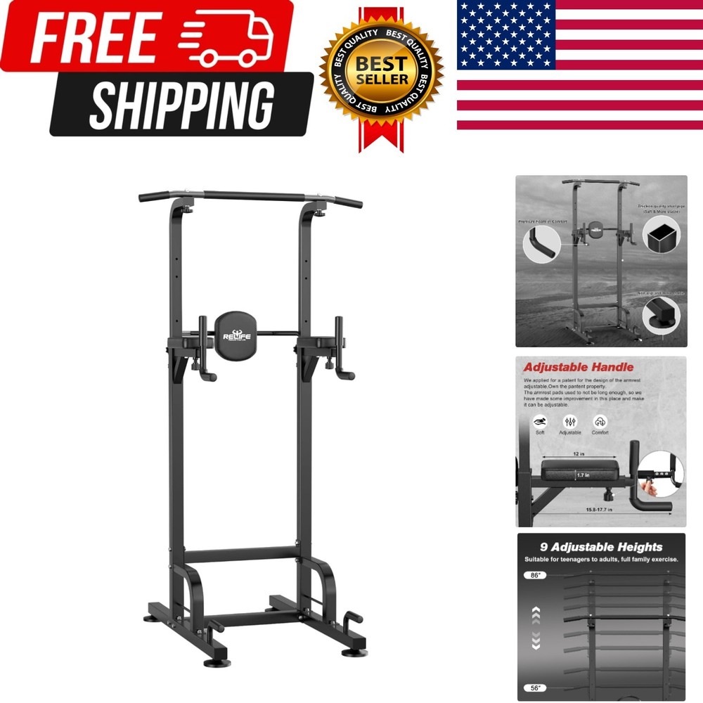 Strength Training Power Tower Pull Up Dip Station