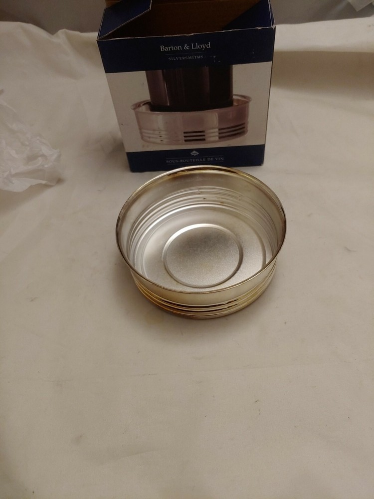 Barton & Lloyd Silver Plate Wine coaster In Box Pre-Owned