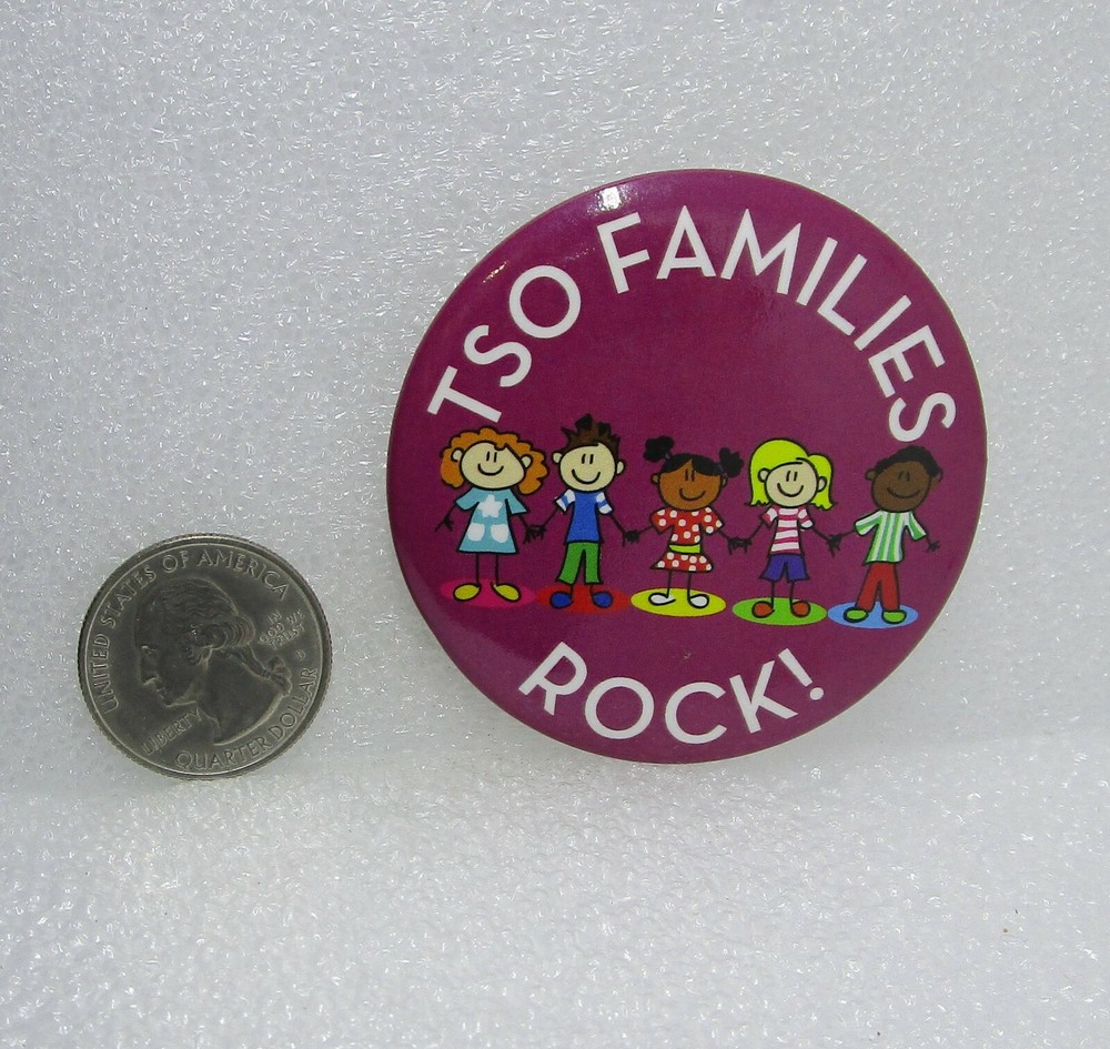 TSO Families Rock! Button Pin