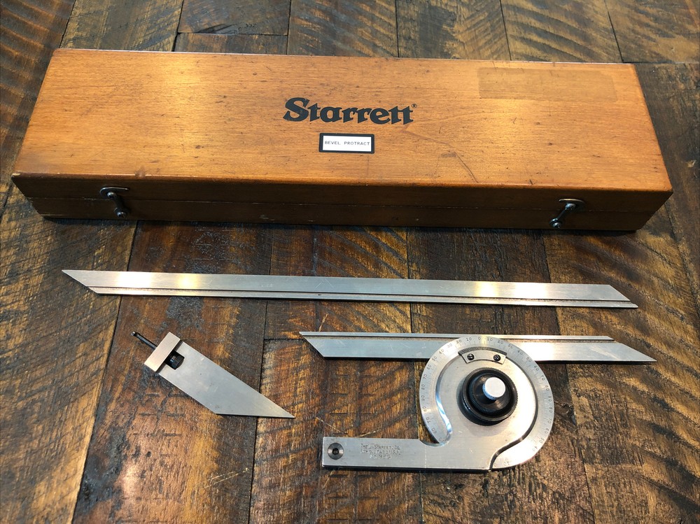 Starrett No. 359 bevel protractor 7 & 12” Blade