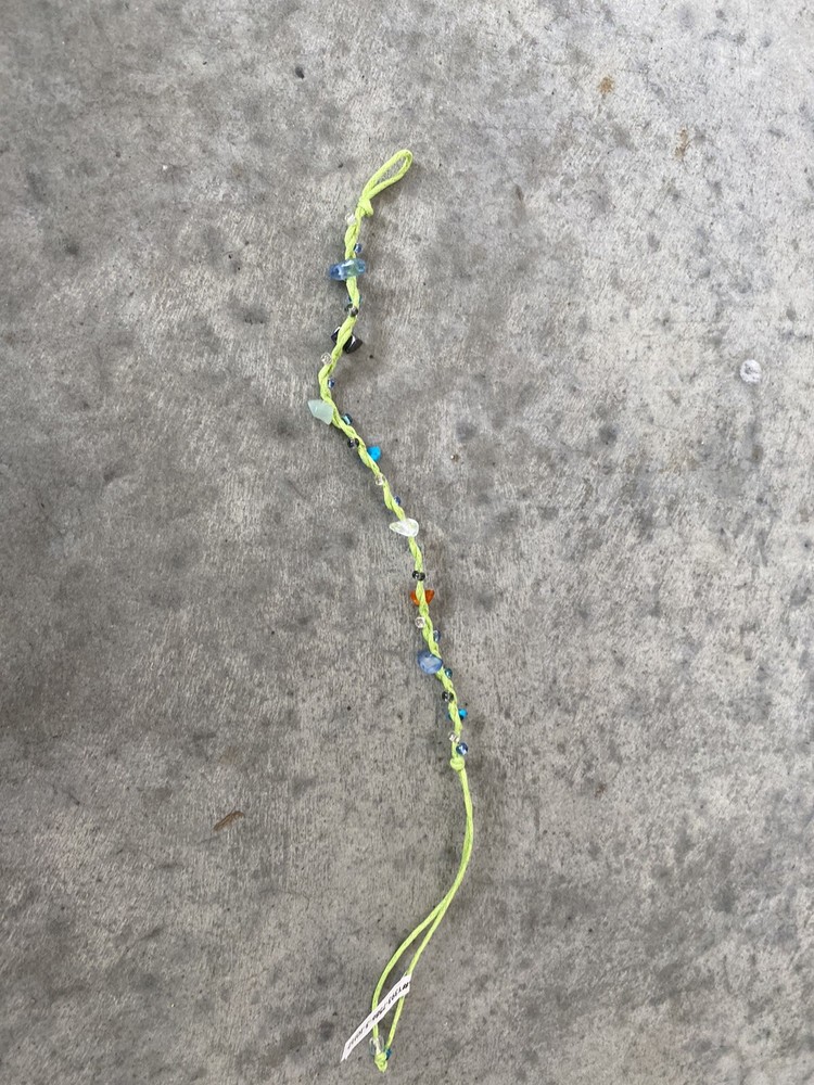 Artisan Green Rope Gemstone Handmade Bracelet