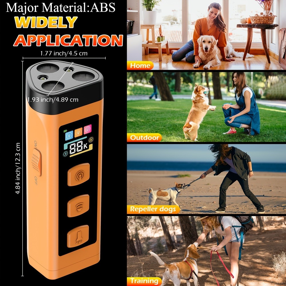 Portable Rechargeable Multi-Functional Ultrasonic Pet Anti-Barking Training Tool