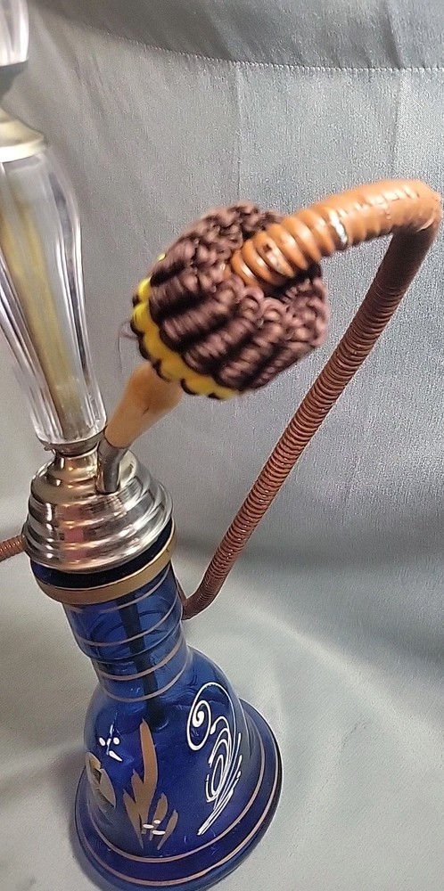 30" Tall Glass Hand Painted Hookah