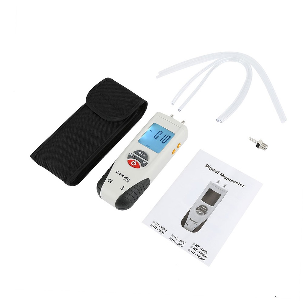 Digital Manometer Differential Gauge Pressure Meter 11 Selectable Units