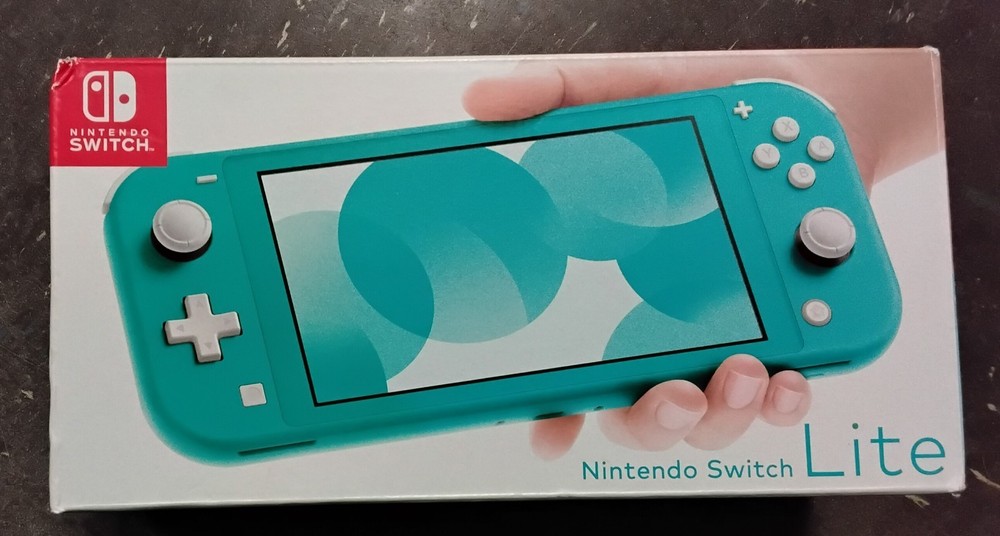 Original Nintendo Switch Lite Turquoise Box [BOX ONLY]