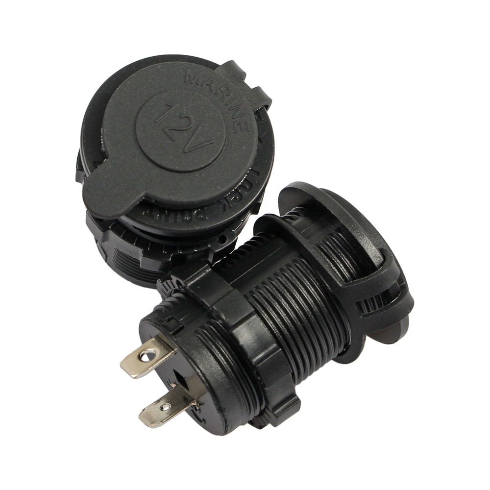 For 12V Car Marine ATV 2 Pieces Cigarette Lighter Power Plug Socket