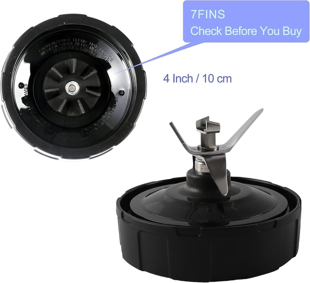 1-Pack Extractor Blade Assembly 7 Fins Ninja Blender Blade Ninja Blender Replace