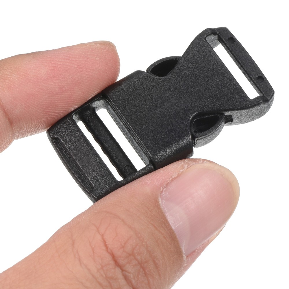 Plastic Buckles 80 Pack Quick Side Release Clips Black 16mm