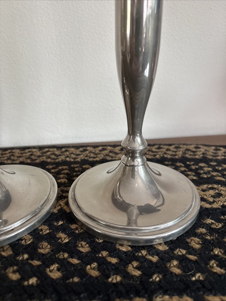 Pair Godinger Silver Plated Candlesticks~11.5 Inch