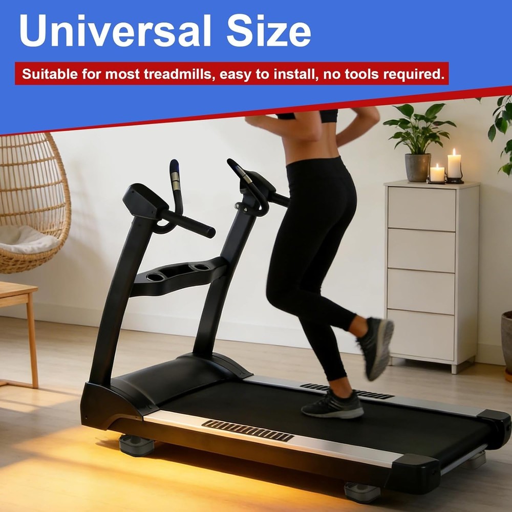 4pcs Treadmill Incline Riser Blocks, Walking Stackable Height Adjustable Incline