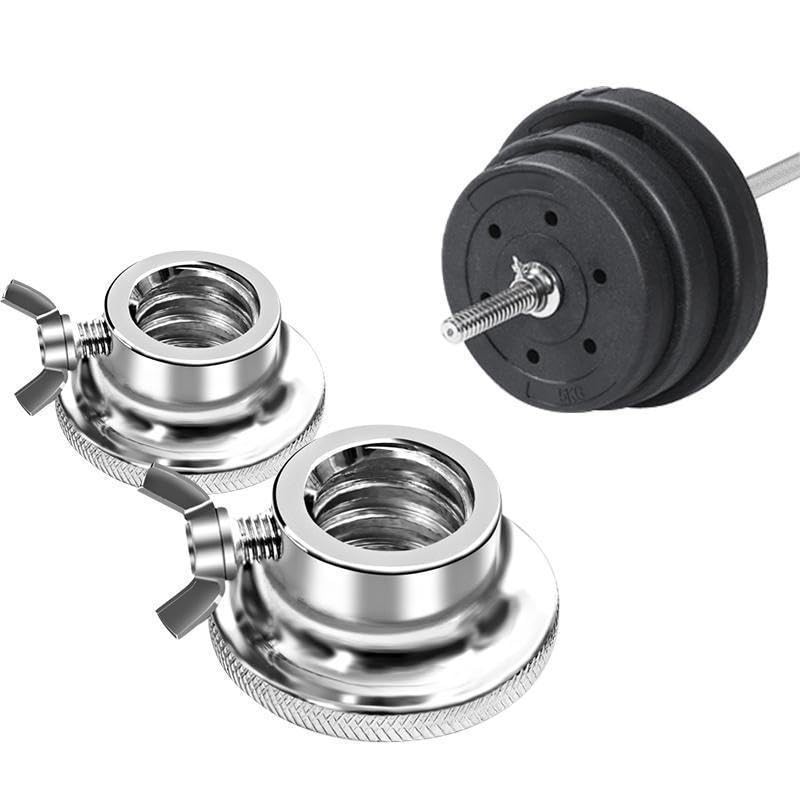 2 Pack Spin Lock Dumbbell Collars for Threaded Bars