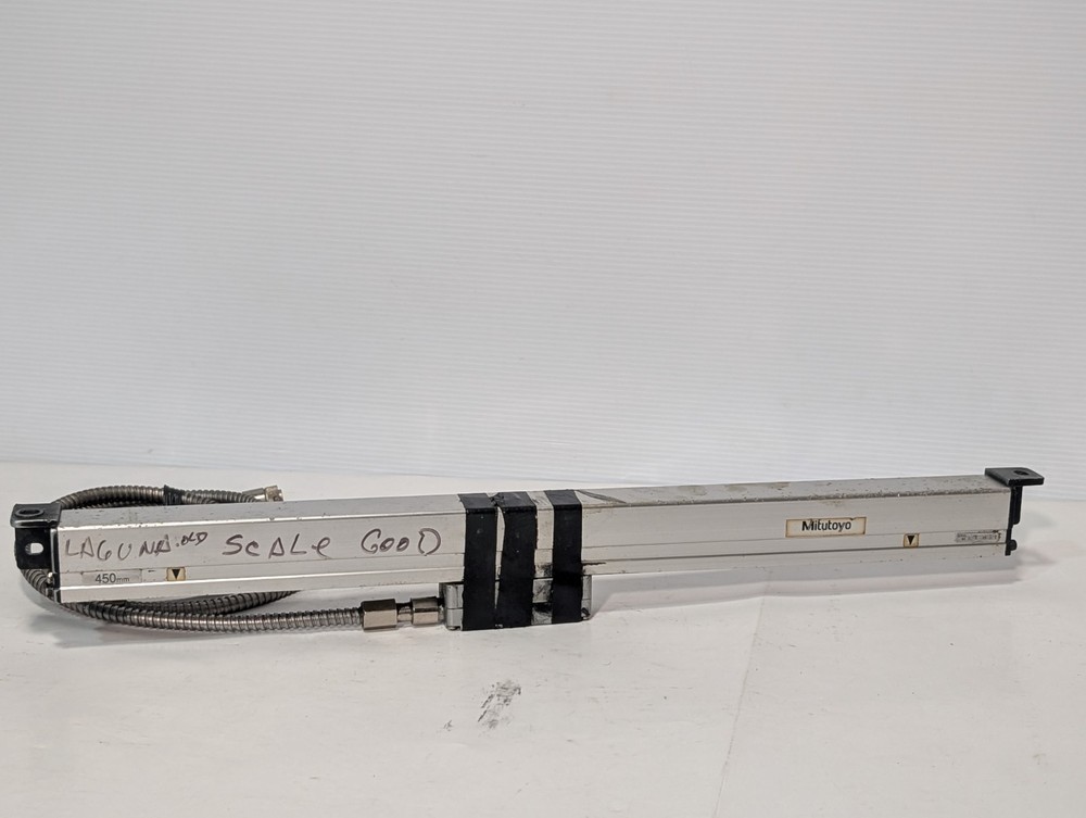 Assorted Mitutoyo linear encoder scale components, sensor cable *FOR PARTS*