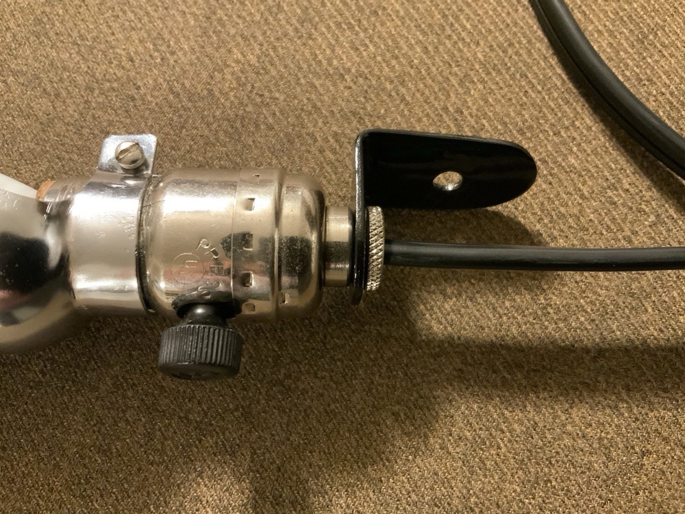 Antique sewing machine Chrome Lamp, New Cable, Ref.