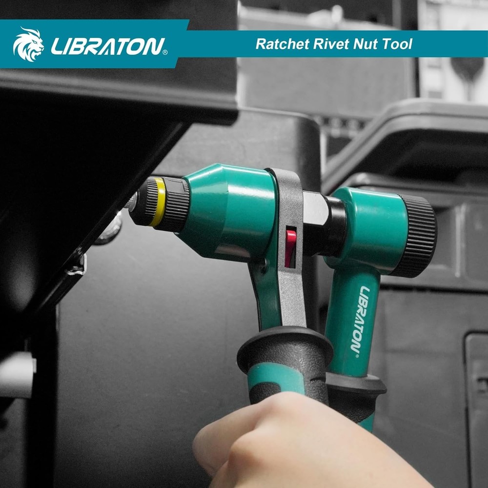 Rivet Nut Tool, Rivnut Tool, Professional Ratchet Nutsert Tool Kit, Nutsert Gun