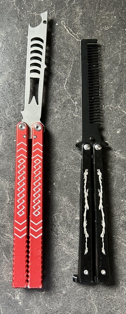 FOLDING OPENER ALSO FOLDING COMB Brush Well Made Decent Condition