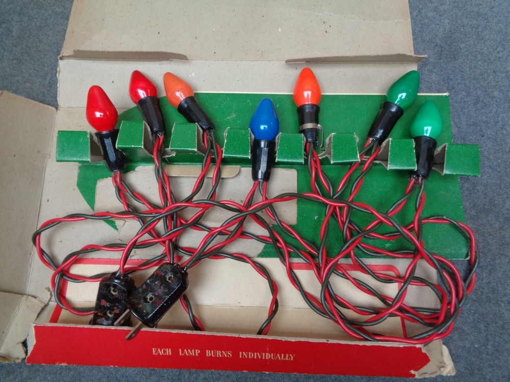Vintage Reliance Christmas Tree C-7 String Lights