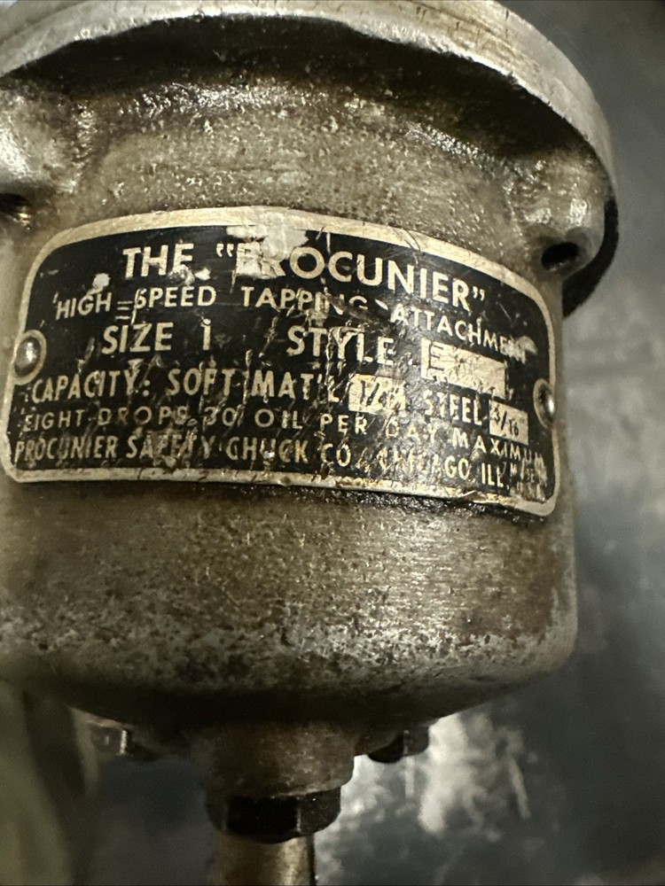 The Procunier Size:1 Type: E Tapping Head MT2 Arbor