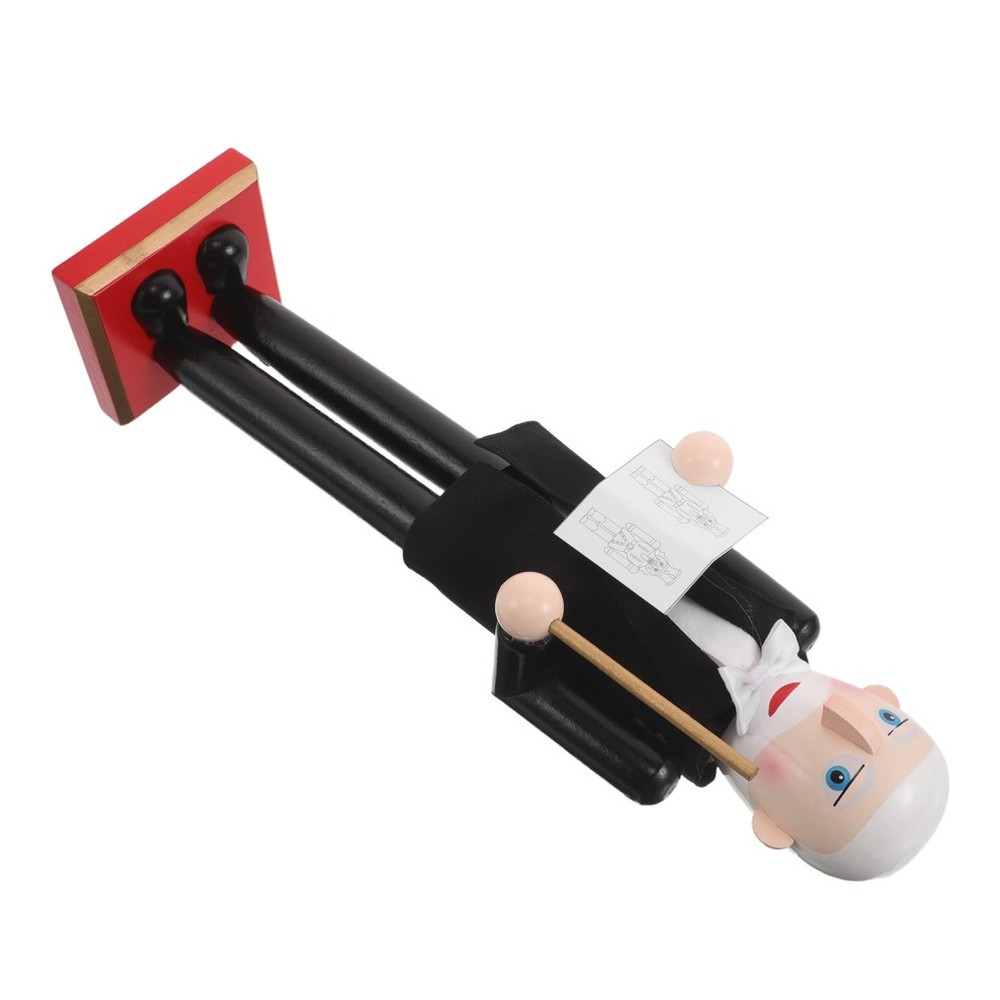 Wooden Professor Nutcracker Decorative Black Nutcrackers Decoration