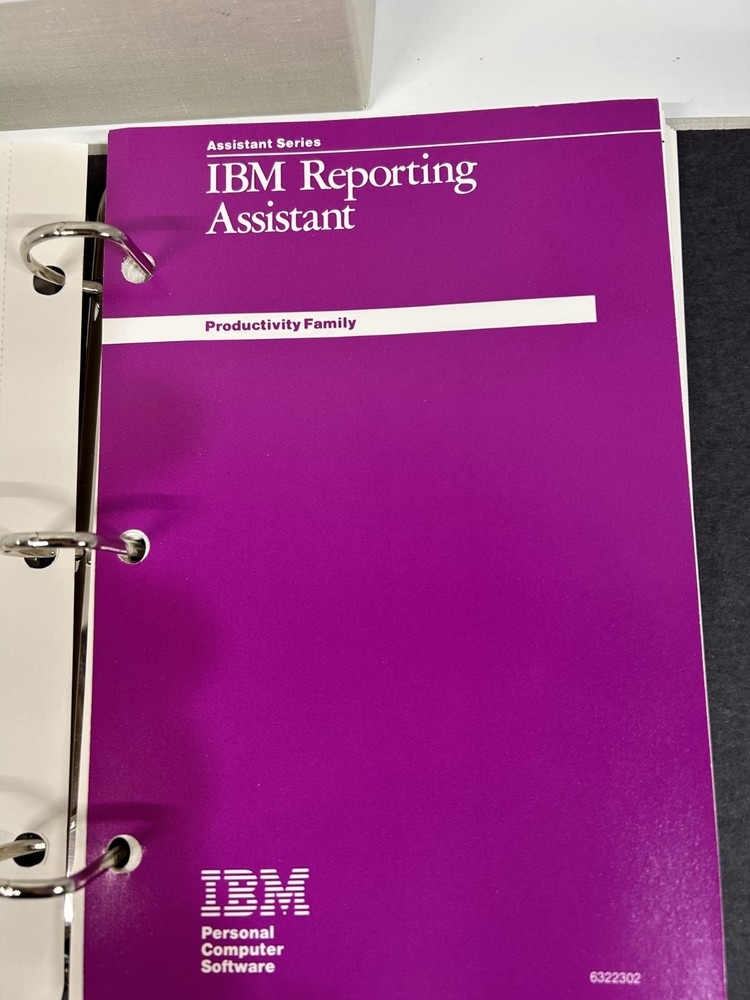 IBM Reporting Assistant Vrs 1.0 Manual & Software