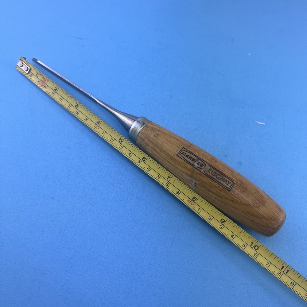 VINTAGE RARE SMALL 1/8'' WIDTH MARPLES CHISEL ,UK .