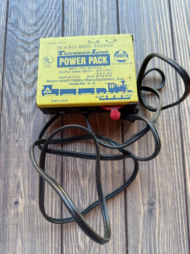 Ahm Thunder Line Ho Scale Model Railroad Power Pack Model 70203
