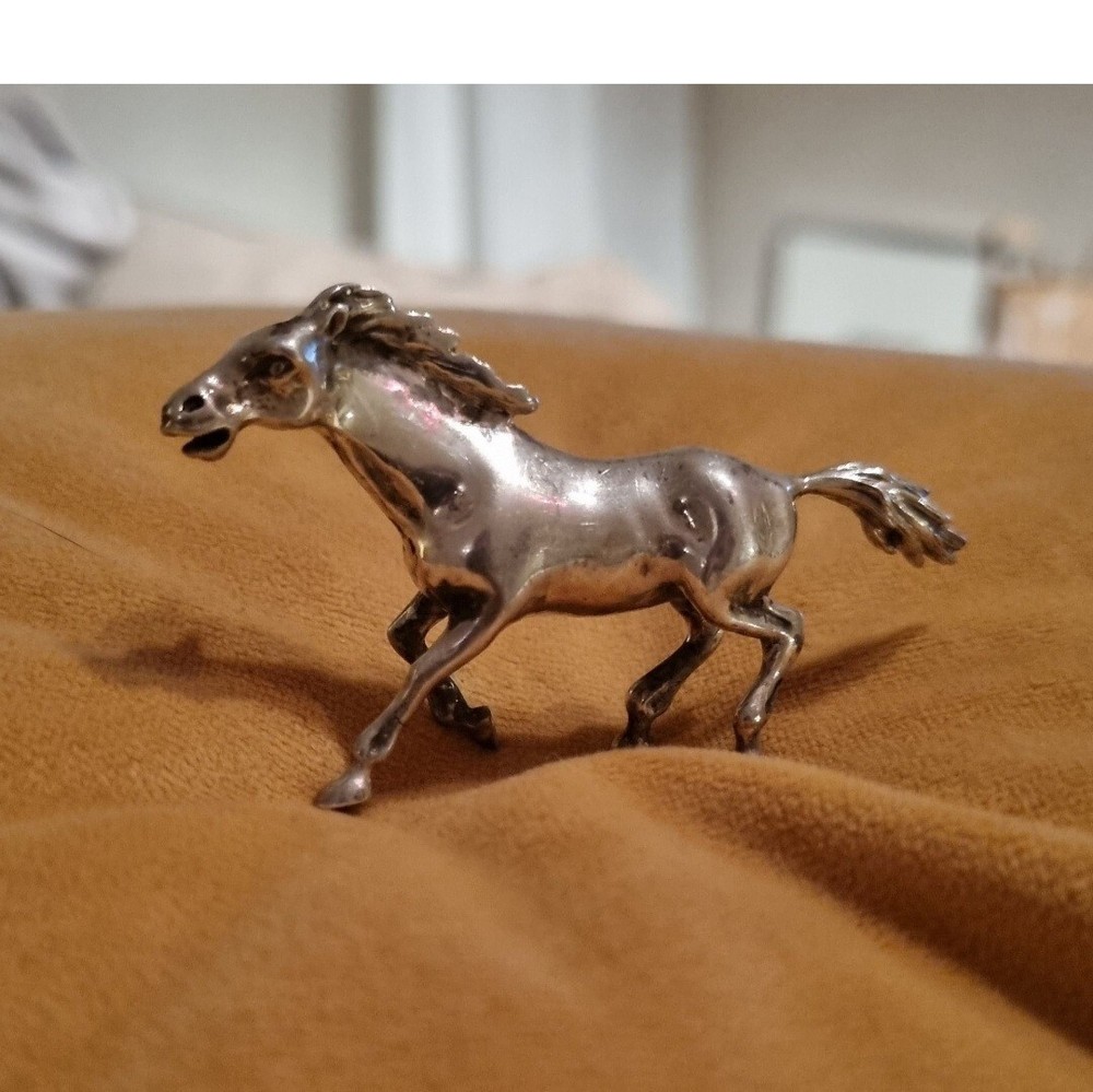 Italian Antique Silver Horse