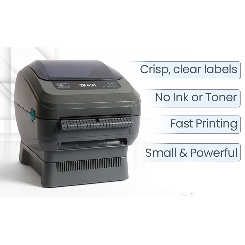 Zebra ZP450 Label Thermal Code Printer | USB, Serial, and Parallel Connectivity