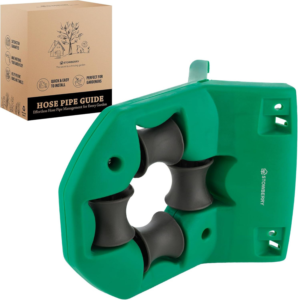 Garden Hose Pipe Roller Guide – Corner & Wall Hose Guide Tool for Preventing Kin