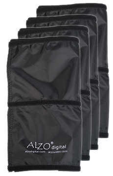 Black Fabric Flags for ALZO Drum Space Light, Set of 4