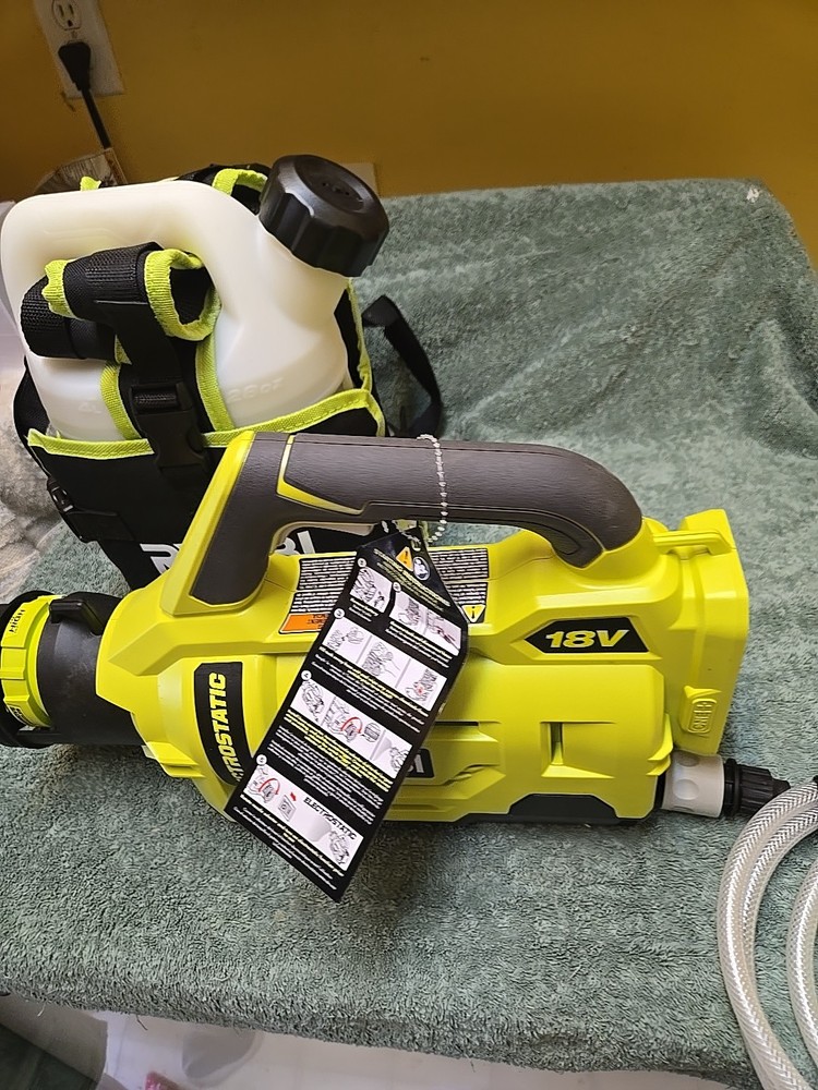 RYOBI P2807BTL 18V Electrostatic Sprayer 1 Gal. bare tool P2807- TOOL ONLY