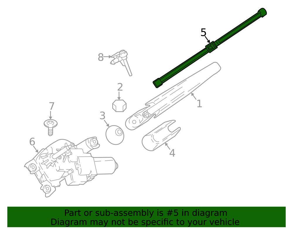 Genuine BMW Wiper Blade 61627474264