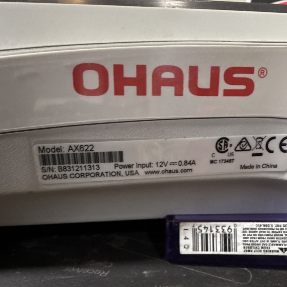 Ohaus AX622 Top Loading Balance Precision Laboratory Scale