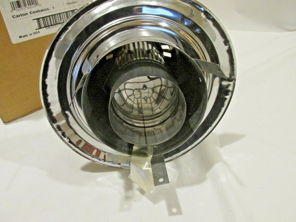 Metal-Fab RTG20230-1 3" Diameter Cone Type Termination Fitting for 2" x 4" Wall