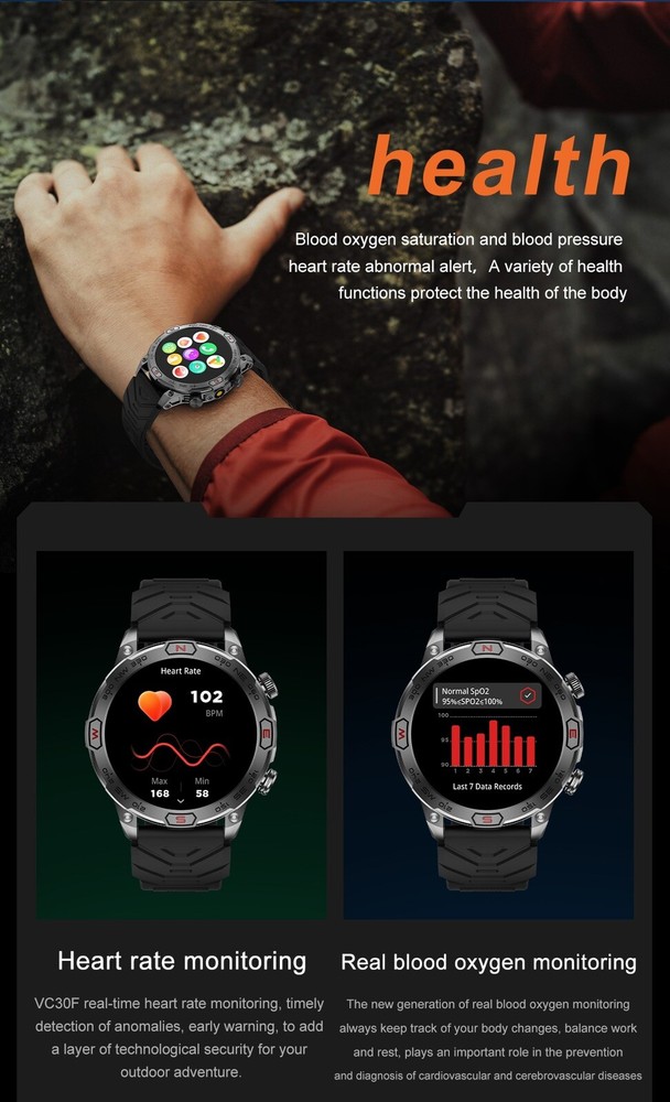 Full Touch Screen Smartwatch with Step Counting and Calorie Calculation For IOS