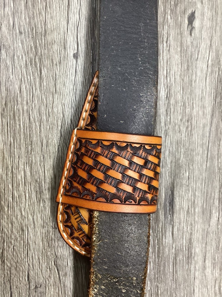 Leather Folding Knife Sheath Horizontal Buck 112 Size (Sheath Only)