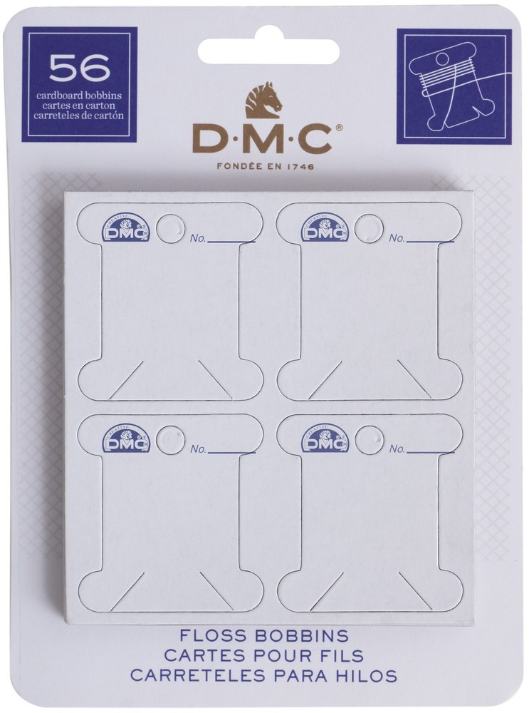DMC 6101 Cardboard Floss Bobbins-56/Pkg