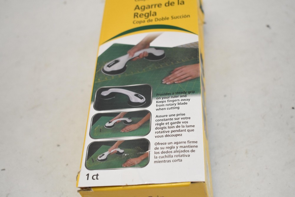 Omnigrid Ruler Grip Double Suction Cup Quilting Sewing Ruler Handle Tool Aid